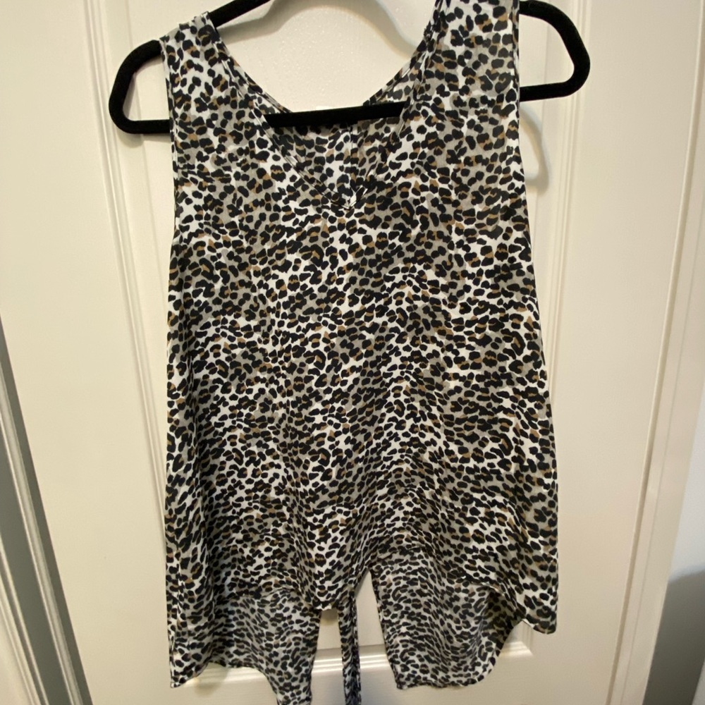 Sandy and Sid blouse cheetah print